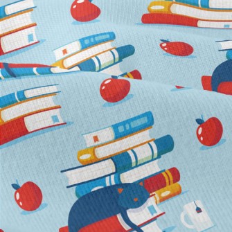 Cat Dozing On Book Modern Jersey