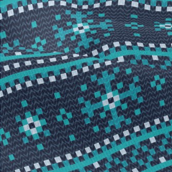 Knitted Snowflakes Modern Jersey