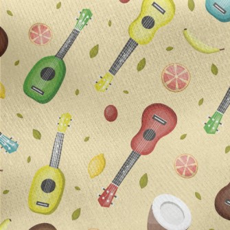 Coconut And Ukulele Jersey Backed Fleece