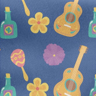 Mexican Guitar Jersey Backed Fleece