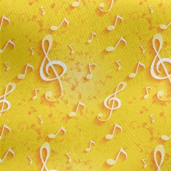 Big Note Sheet Music Jersey Backed Fleece