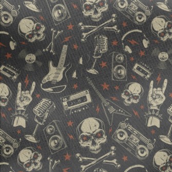 Rock Star Skull Jersey Backed Fleece