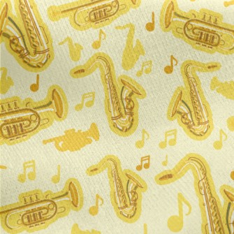 Trumpet Saxophone Jersey Backed Fleece