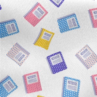 Color Dot Notebook Jersey Backed Fleece