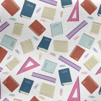 Paper Pin Ruler Book Jersey Backed Fleece
