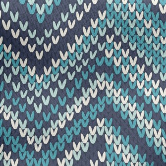 Love Arrow Knitted Jersey Backed Fleece