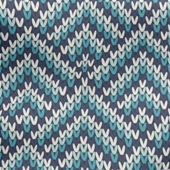 Diamond Wool Knit Jersey Backed Fleece