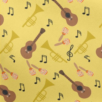Guitar Tambourine Horn Pongee