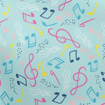 Wavy Flowing Notes Pongee