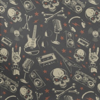 Rock Star Skull Pongee