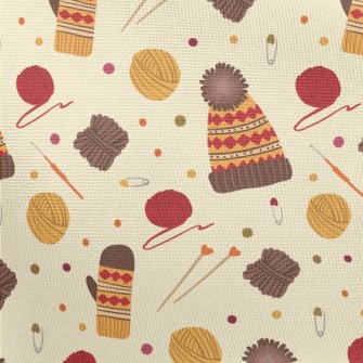 Handmade Fur Hat Gloves Pongee