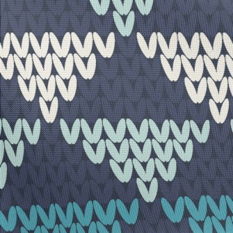 Inverted Triangle Knit Pongee
