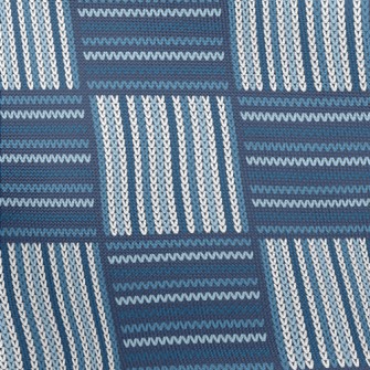 Checkered Ethnic Knit Pongee