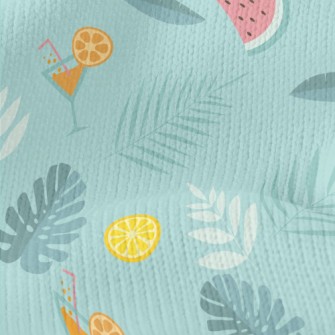 Tropical Fruit Cocktail Stretch Jersey