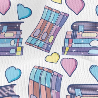 Three Color Love Book Stretch Jersey