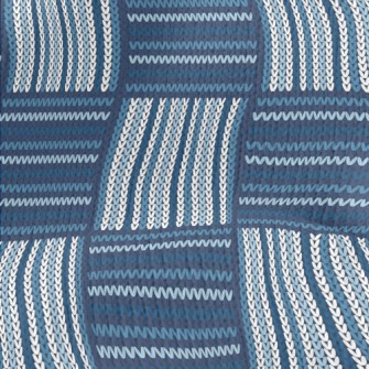 Checkered Ethnic Knit Stretch Jersey