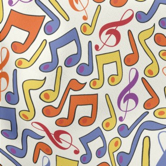 Colorful Pen Graffiti Notes Lightweight Cotton Poplin