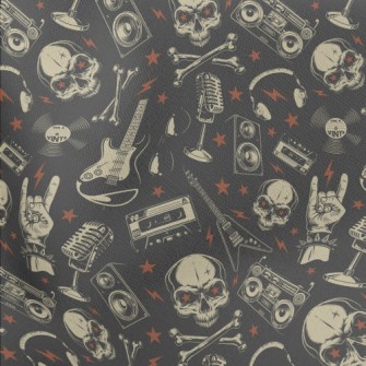 Rock Star Skull Lightweight Cotton Poplin
