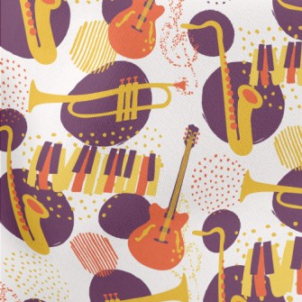 Jazz Instrument Lightweight Cotton Poplin