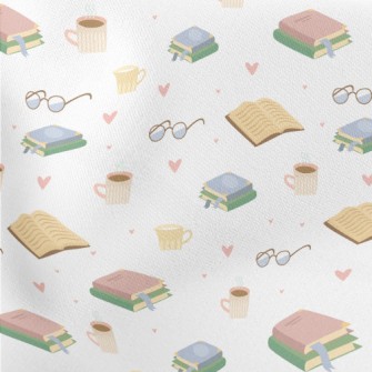 Afternoon Tea Reading Time Lightweight Cotton Poplin