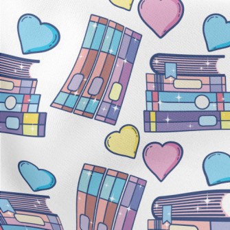 Three Color Love Book Lightweight Cotton Poplin