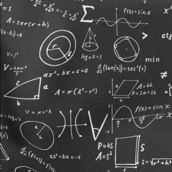 Mathematical Formula Lightweight Cotton Poplin