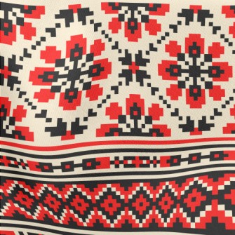 Ethnic Style Knitting Lightweight Cotton Poplin