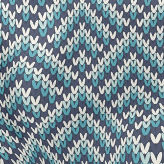 Diamond Wool Knit Lightweight Cotton Poplin