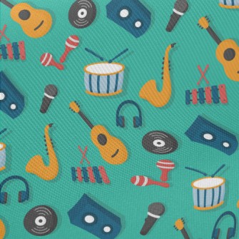 Microphones And Musical Instru Midweight Cotton Poplin