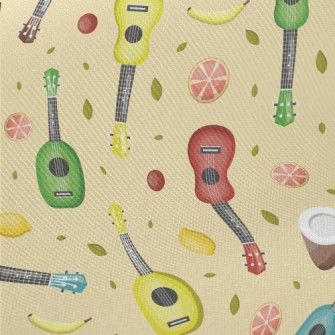 Coconut And Ukulele Midweight Cotton Poplin