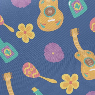 Mexican Guitar Midweight Cotton Poplin