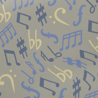 Note Symbol Midweight Cotton Poplin