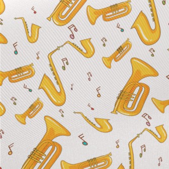 Various Trumpet Instruments Midweight Cotton Poplin