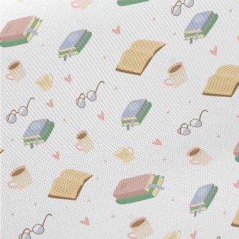 Afternoon Tea Reading Time Midweight Cotton Poplin