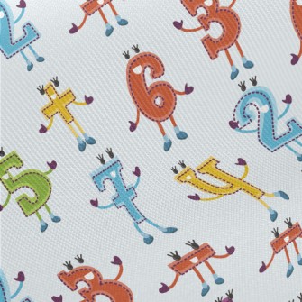Funny Number Symbols Midweight Cotton Poplin