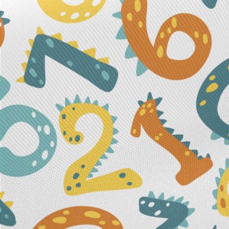 Dinosaur Figures Midweight Cotton Poplin