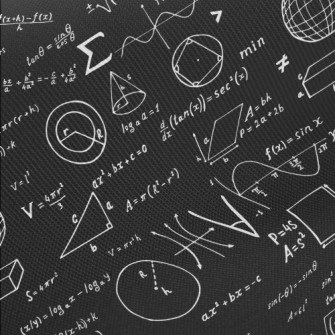 Mathematical Formula Midweight Cotton Poplin