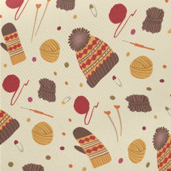 Handmade Fur Hat Gloves Midweight Cotton Poplin