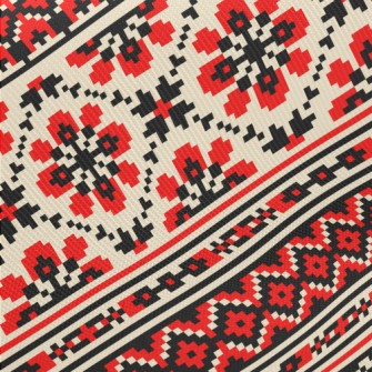 Ethnic Style Knitting Midweight Cotton Poplin