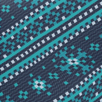 Knitted Snowflakes Midweight Cotton Poplin