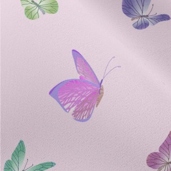 Colorful Beautiful Butterflies Chiffon