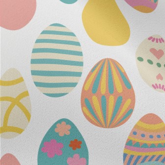 Vintage Hand-painted Easter Eg Chiffon