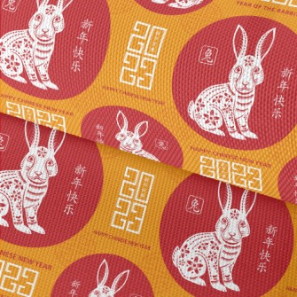 Beautiful Art Rabbit Waterproof Oxford