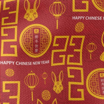 Chinese 2023 Pattern Waterproof Canvas