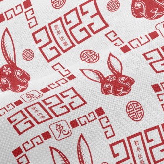 Happy New Year Of The Rabbit Performance Linen
