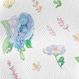 Hand Drawn Watercolor Blue Ros Standard Corduroy