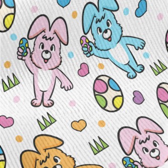 Colorful Bunny And Easter Eggs Standard Corduroy