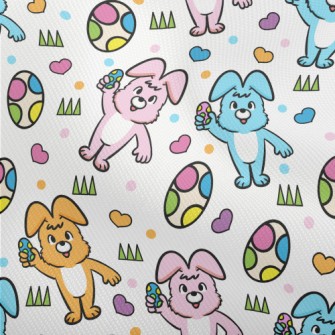 Colorful Bunny And Easter Eggs Dobby