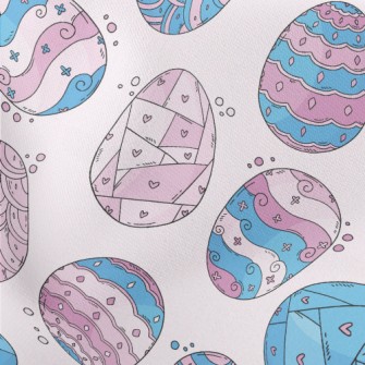 Fantasy Hand-painted Easter Eg Stretch Ponte