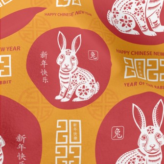 Beautiful Art Rabbit Micro Fleece